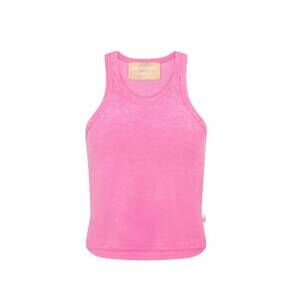 NEW ARAMINTA JAMES terry tank top in candy pink